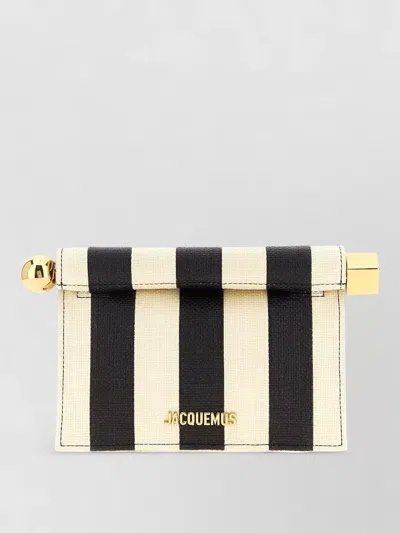 Jacquemus Petite Square Round Clutch Chain Strap In Multi