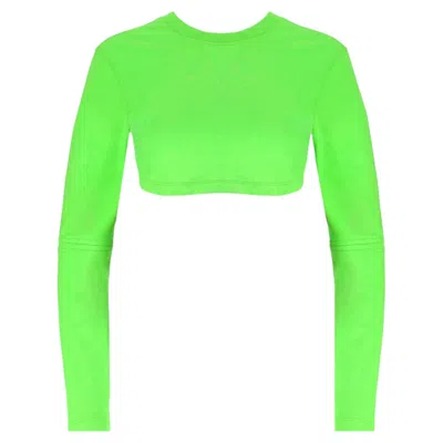 Pre-owned Jacquemus Piccola Cropped Cutout Top In Green