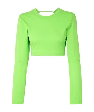 Jacquemus Piccola Cut Short T-shirt In Green