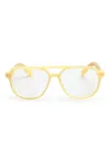 Jacquemus Pilot-frame Glasses In Transparent