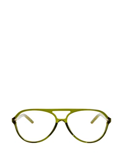 Jacquemus Pilot Frame Glasses In Green