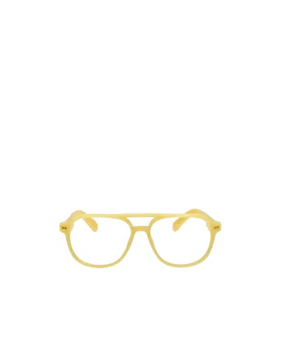 Jacquemus Pilot-frame Glasses In Yellow