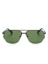 Jacquemus Pilot-frame Sunglasses In Green