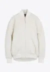 Jacquemus Le Blouson Pilou Bomber Jacket In White