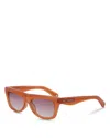 Jacquemus Pina Rectangle Sunglasses, 55mm In Brown