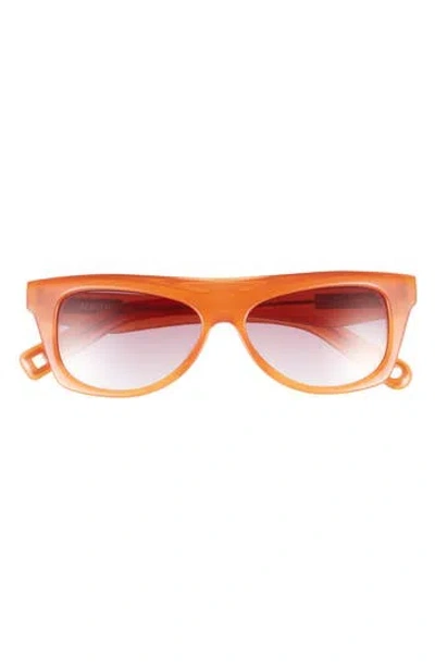 Jacquemus Pina Rectangular Sunglasses In Orange