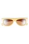 Jacquemus Pina Rectangular Sunglasses In Brown