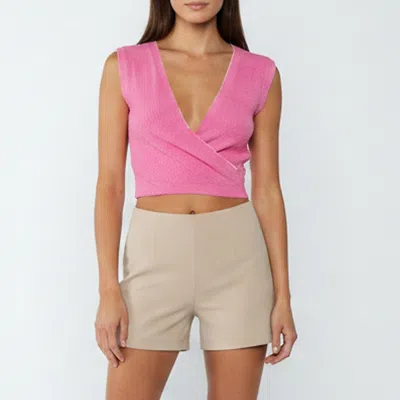 Pre-owned Jacquemus Pink Cotton Blend Terry Le Haut Noué Vest S