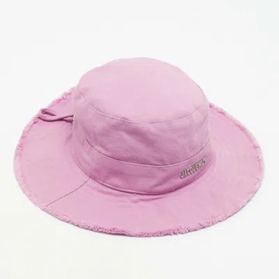 Pre-owned Jacquemus Pink Cotton Le Bob Artichaut Bucket Hat Size 58