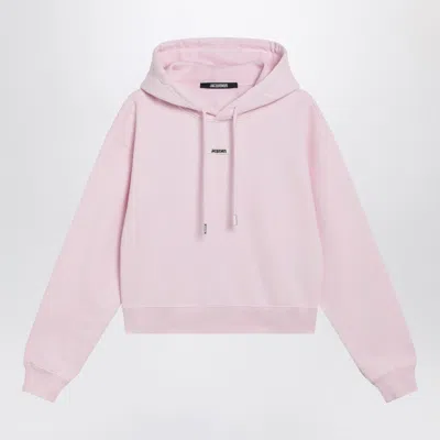 Jacquemus Pink Hoodie With Logo Women
