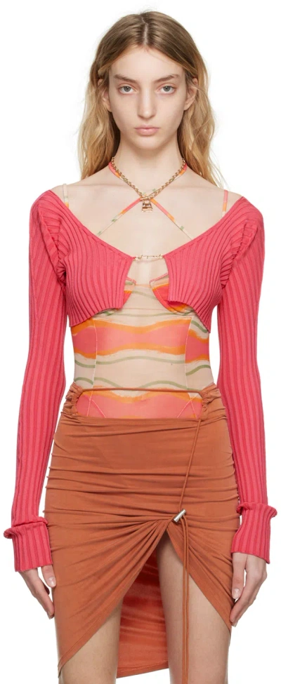 Jacquemus Pink 'la Maille Pralù' Cardigan