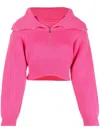 Jacquemus La Maille Risoul Cropped Wool Jumper In Pink