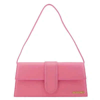 Pre-owned Jacquemus Pink Le Bambino Long Shoulder Bag 221ba0133060430