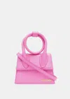 JACQUEMUS JACQUEMUS PINK 'LE CHIQUITO NOEUD' COILED BAG