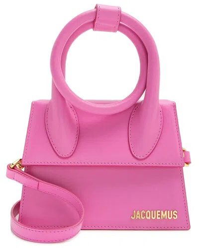 Jacquemus Pink Leather Le Chiquito Noeud Bag (authentic Pre-loved)