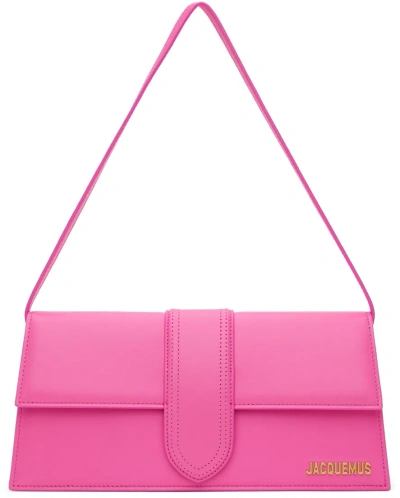 Jacquemus Pink Les Classiques 'le Bambino Long' Bag In 434 Neon Pink