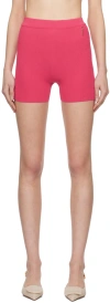 Jacquemus Le Short Pralu Knitted Shorts In 430 Pink