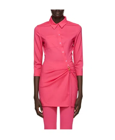 Jacquemus Pink Logo Shirt In Red
