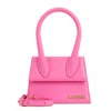 JACQUEMUS PINK MEDIUM LEATHER HANDBAG