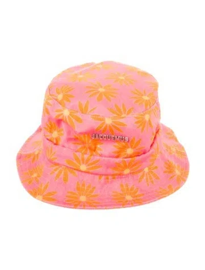 Pre-owned Jacquemus Pink Pattern Printed Bucket Hat With Tags