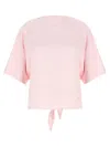 Jacquemus Moisson Oversized Open-back Jersey T-shirt In Pink
