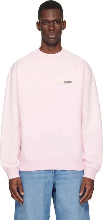 JACQUEMUS PINK 'THE GROS GRAIN' SWEATSHIRT