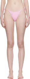 Jacquemus Le Bas De Plage Triangle Bikini Bottom In Pink