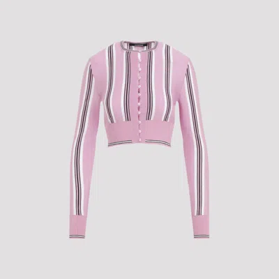JACQUEMUS PINK VIRGIN WOOL LE CARDIGAN SPIAGGIA CARDIGAN