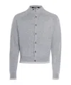 Jacquemus Pitatto Knitted Cardigan In Gray
