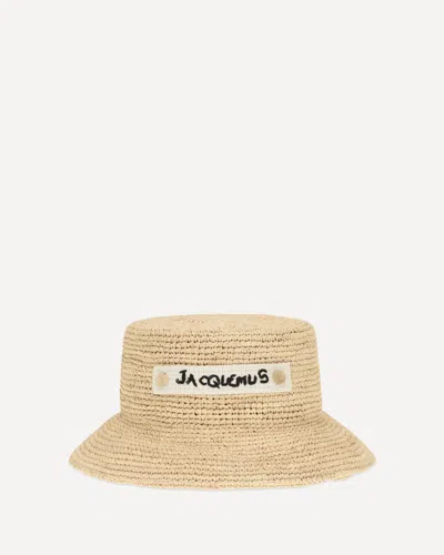 Jacquemus Plage Bucket Hat In Neutral