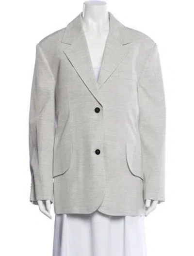 Pre-owned Jacquemus Plaid Print Blazer In Gray