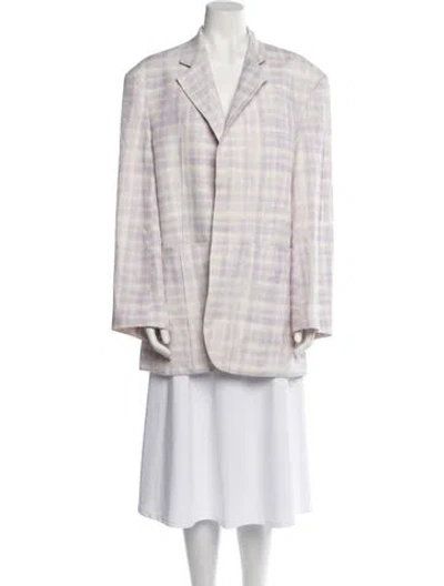 Pre-owned Jacquemus Plaid Print Blazer W/ Tags In Multi
