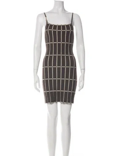 Pre-owned Jacquemus Plaid Print Mini Dress W/ Tags In Multi