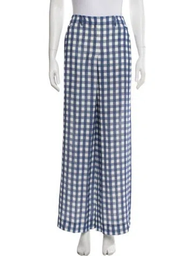 Pre-owned Jacquemus Plaid Print Wide Leg Pants W/ Tags In Multi