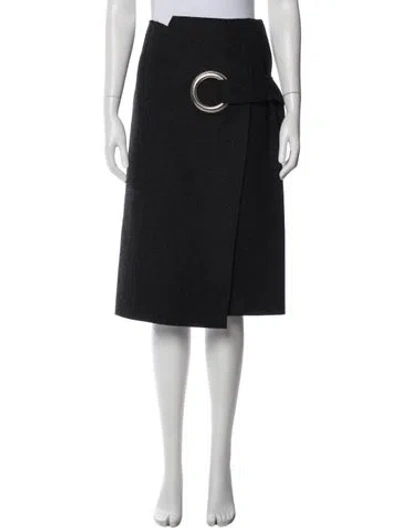 Pre-owned Jacquemus Pleated Accents Knee-length Skirt In Black