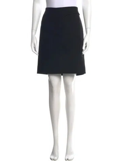 Pre-owned Jacquemus Pleated Accents Mini Skirt In Blue