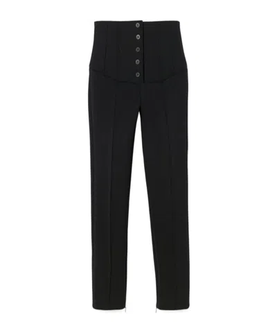 Jacquemus Pleated Casual Pants In Black