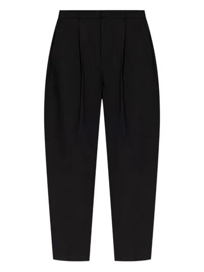 Jacquemus Pleated-front Trousers In Black