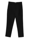 Jacquemus Straight Trousers With Pleats And Pockets In Black