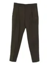 Jacquemus Pleated-front Trousers In Brown