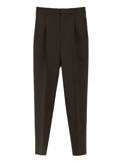 Jacquemus Pleated-pocket Trousers In Black