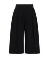 Jacquemus Black Les Sculptures 'le Bermuda Ovalo' Shorts In Black