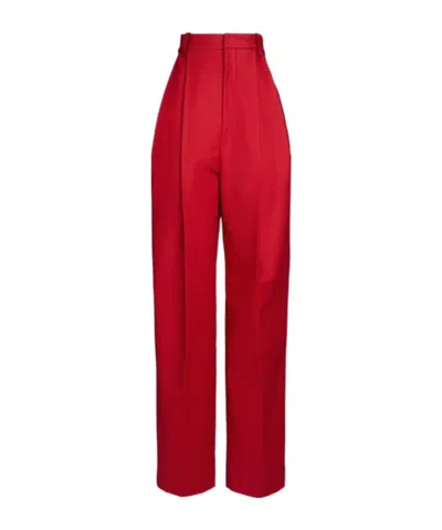 Jacquemus Pleated Zipper Casual Pants