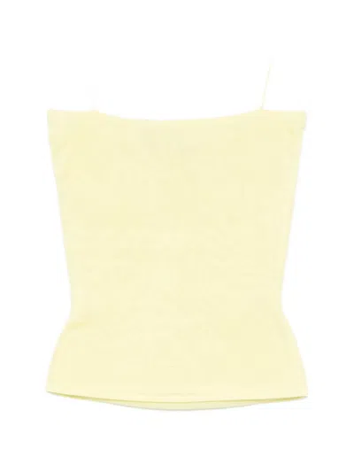 Jacquemus Plumetis Top In Yellow