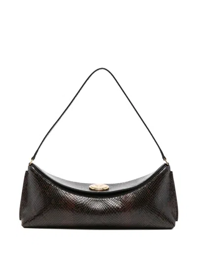Jacquemus 'pochette Ovalo' Shoulder Bag In Brown