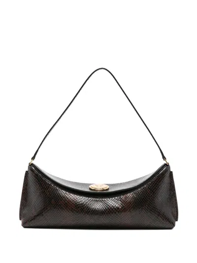 Jacquemus La Pochette Ovalo Shoulder Bag In Brown