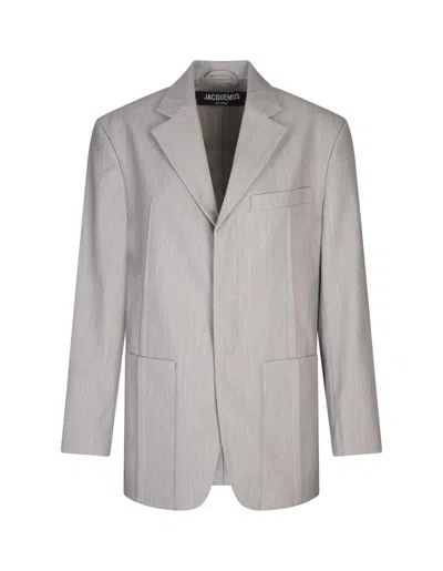 Jacquemus Giacca 'la Veste D'homme' In Grey