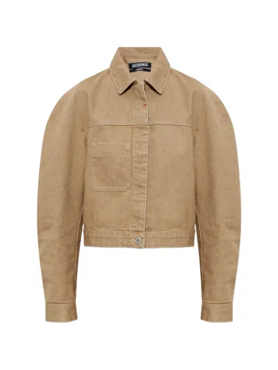 Jacquemus Pocket Jacket In Nude