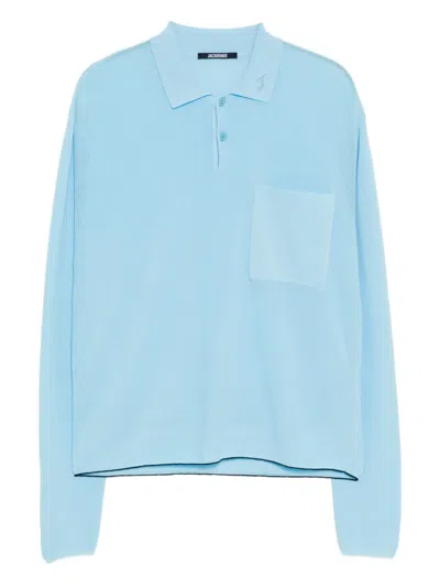 Jacquemus Pocket Long-sleeved Polo Shirt In Multi