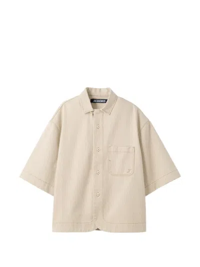 Jacquemus Pocket Shirt In Neutral